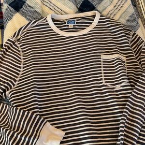 J.Crew Knit Goods Striped Long-Sleeve Sweatshirt – J.Crew Striped French-Terry
